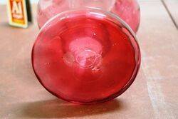 Antique Ruby Glass Mary Gregory Vase 