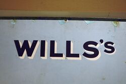 Vintage Willand39s Capstan Cigarettes Enamel Advertising Sign 