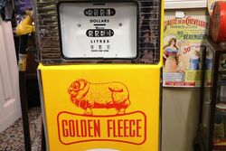 Vintage Wayne 605 Petrol Pump in Golden Fleece Livery 