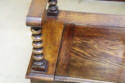 Early C20th English Oak Monks Bench 