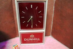 Genuine Dunhill Cigarettes Milk Bar Advertising Wall Clock