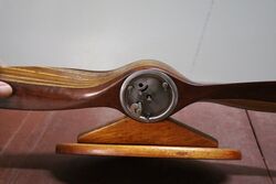 Vintage German Made Wooden Propeller Clock 