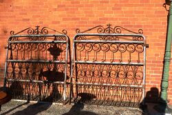 Pair of Stunning Antique Federation Gates for a 12ft Opening 