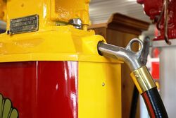 Vintage THEMIS Manual Petrol Pump Restored in Shell Livery